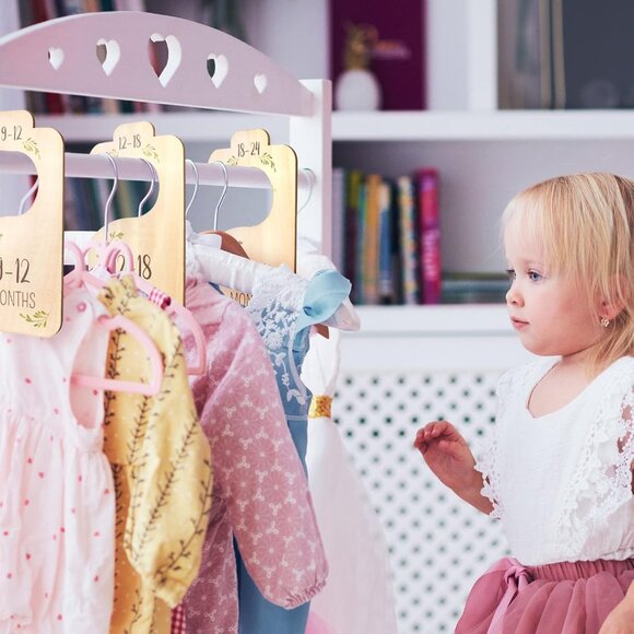 Wooden Baby Closet Dividers - Double-Sided Organizers - Newborn to 24 Months - Picture 5 of 5